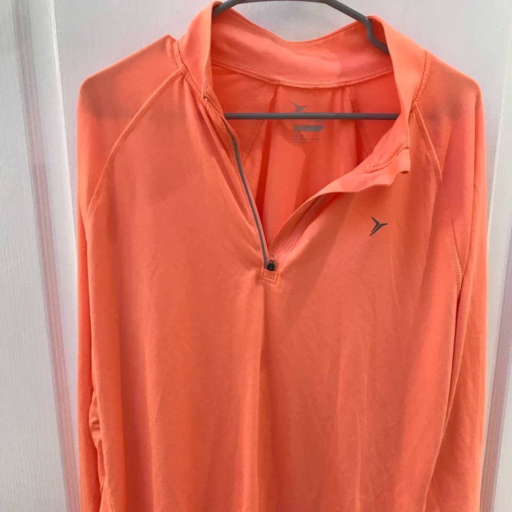 Neon Orange Athletic Pullover